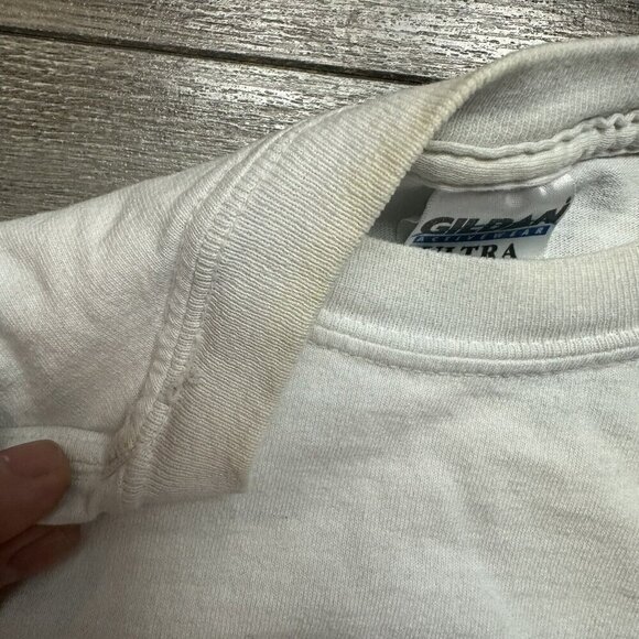 Nascar Mark Martin Salute to You Pocket Shirt Size XL White Y2K READ - Picture 5 of 8